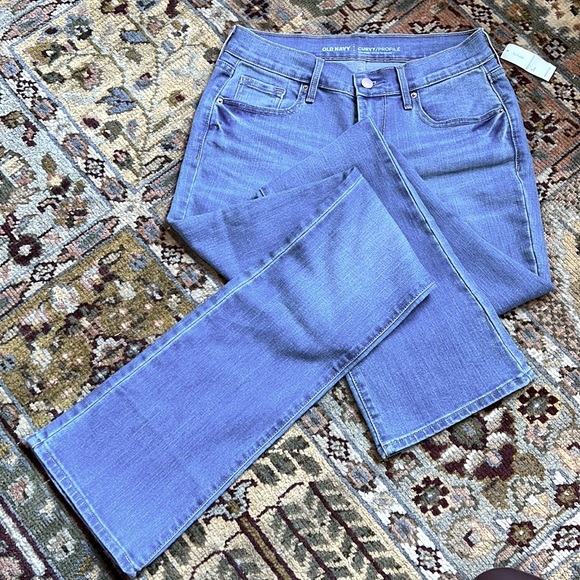 NWT Curvy & Long Mid-Rise Jeans - Old Navy - Picture 2 of 3